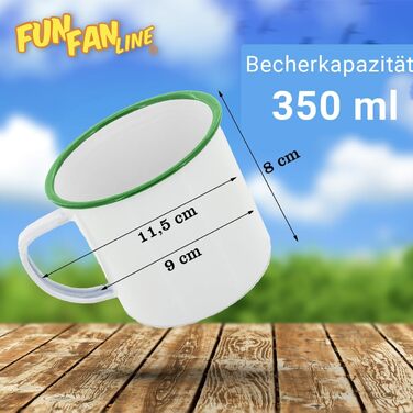 Набір емальованих чашок об&39ємом 350 мл для кави/чаю/гарячих/холодних напоїв, ретро/вінтажний дизайн, ідеально підходять для кемпінгу, пікніків або подорожей. Легкі, портативні та багаторазові (білий із зеленим, набір з 4 шт. ). Білий із зеленим, набір з