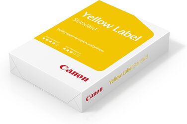 Папір Canon із жовтими етикетками, A4, щільність 80 г/м, 5 шт. (5 x 500 аркушів)