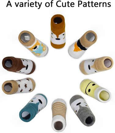 Унісекс дитячі шкарпетки з бавовняної махрової тканини, 10 пар, шкарпетки для новонароджених хлопчиків та дівчаток від 0 до 6 місяців, 1-3 роки, товсті зимові шкарпетки для малюків від 0 до 6 місяців, сині