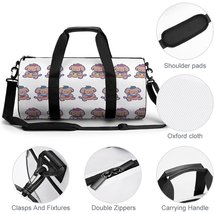 Дорожня сумка Милий песик, спортивна сумка для чоловіків та жінок