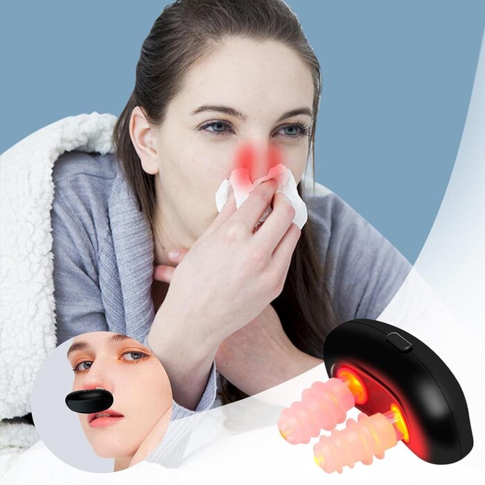 Терапія червоним світлом для носа No More Colds, терапія червоним світлом для носа Nomorecolds, назальна терапія червоним світлом Respirelief (1PCS)