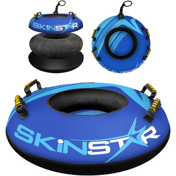 Професійна снігова трубка санки боб сани шина снігова шина розсувна шина Ø100см синя