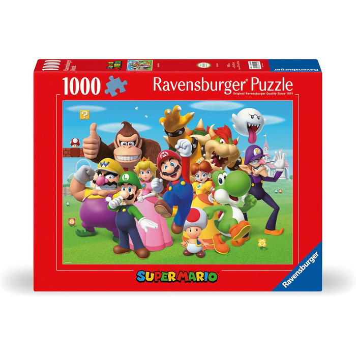 Пазл на 1000 елементів для дорослих і дітей від 14 років, Super Mario Puzzle, подарунок фанатам Super Mario, 12000455 - Super Mari
