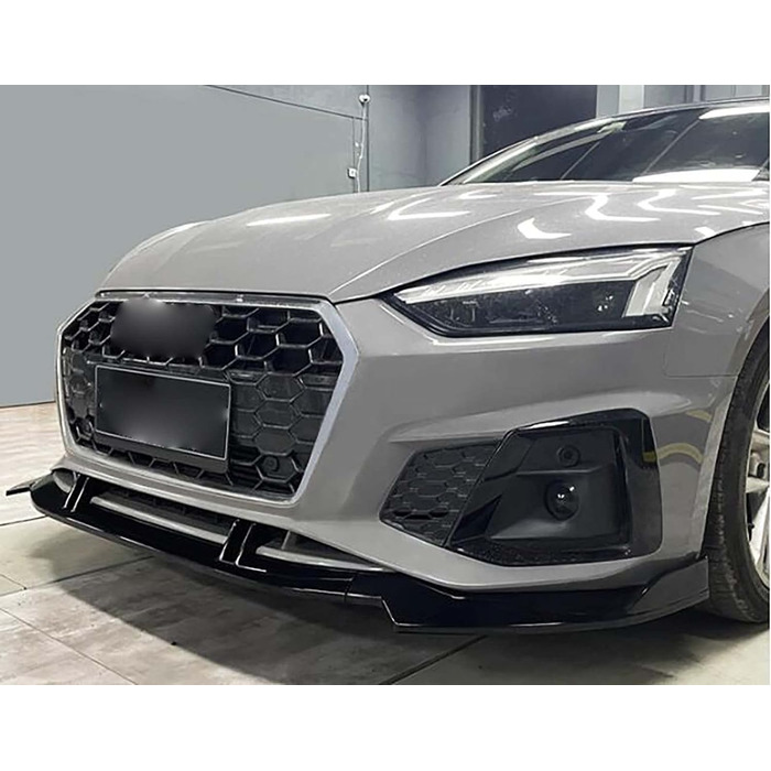 Автомобільний передній спойлер для Audi A5 S5 RS5 Sportback 2021 2022 2023 2024, Спойлер переднього бампера Губа Захист від зіткнення Автомобільні модифіковані аксесуари, A/Carbon Fiber Look Normal A/Carbon Fiber Look