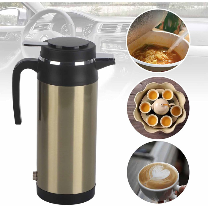 Вольт подорожній чайник чайник 12 вольт для автомобіля, 24 вольт 1 л з нержавіючої сталі електричний 12 вольт чайник автомобіль ва