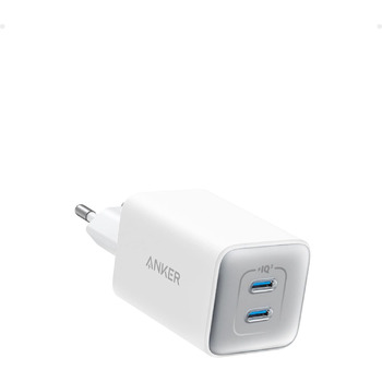 Зарядний пристрій Anker USB C 47 Вт, зарядний пристрій 523 (Nano 3), компактний із швидким зарядним пристроєм GaN на 2 порти для i