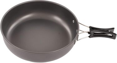 Набір посуду для кемпінгу, портативний, практичний, висока твердість, каструля із захистом від опіків, чайник для пікніків на свіжому повітрі