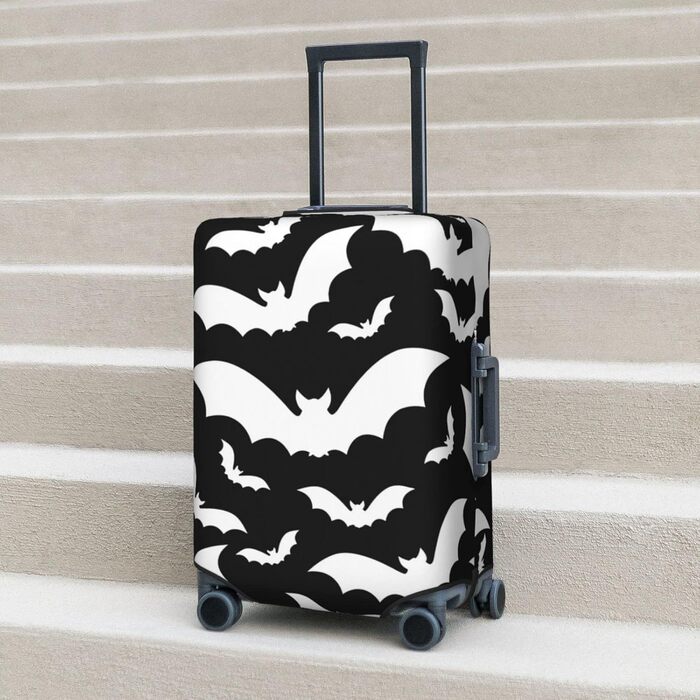 Чохол для валізи на Хелловін з літаючими кажанами, міцний, для туристичних сумок, 45.7 - 81.3 см, розмір M, поліестер