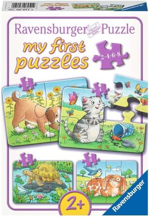 Дитячий пазл Ravensburger - 06951 Cute Pets - My First Puzzle with 2,4,6,8 elements - Пазл для дітей від 2 років