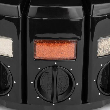 Поличка для спецій KitchenArt Carousel Select-A-Spice, 12 відділень, чорна, 22,2 x 22,2 x 15,2 см, Select-A-Spice Classic, чорний