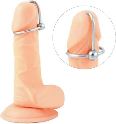 Набір уретральних дилататорів BDSMJOY, нержавіюча сталь, з ерекційними кільцями (25-28-30 мм), 3 шт.