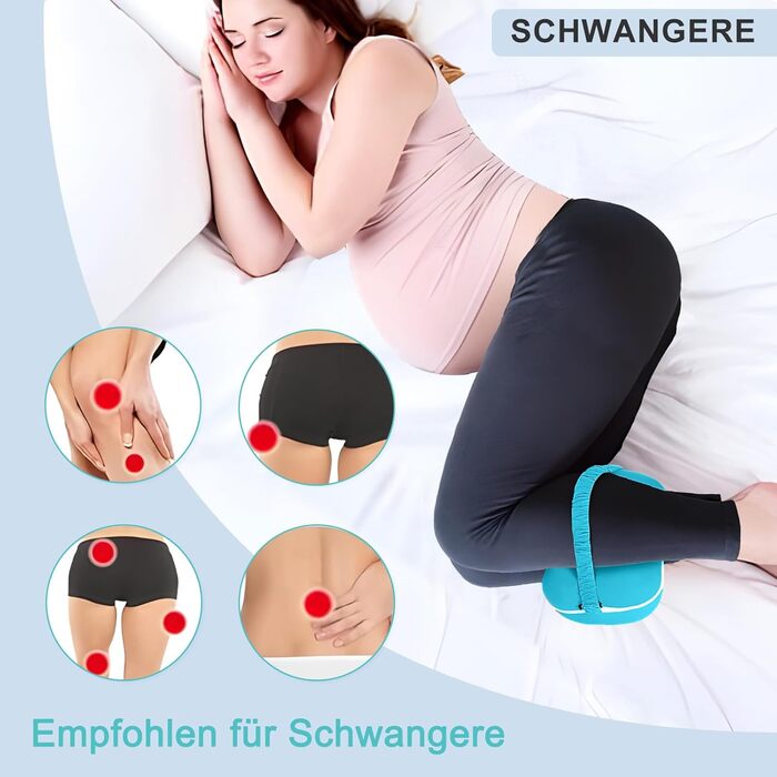 Подушка для колін для сну на боці, ортопедична подушка для ніг, ергономічна подушка з піни з ефектом пам&39яті для сну на боці, допомагає зняти втому ніг і колін