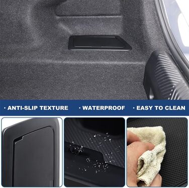 Органайзер для багажника BMW 5 серії (G60) 2024 року, бічна сумка для багажника з ABS-пластику великої місткості, міцний органайзер для багажника (правий бік)