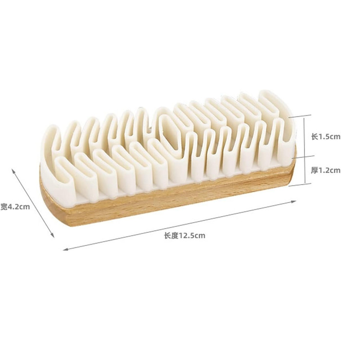 Біла шкіряна щітка для чищення сумки для взуття Гумова крепова щітка для взуття