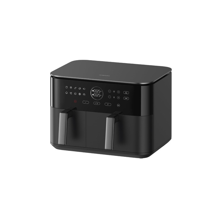 Аерофритюрниця Xiaomi Dual Zone 10л (3,5л 6,5л), 230C, функція SYNC, 9 режимів, 2700Вт, сенсорне керування, чорна