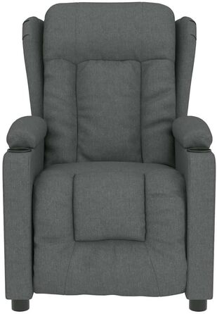 Масажне крісло з обігрівачем, електричне масажне крісло, крісло для телевізора, крісло-реклайнер, крісло для відпочинку, м&39яке крісло, крісло-реклайнер, темно-сіра тканина