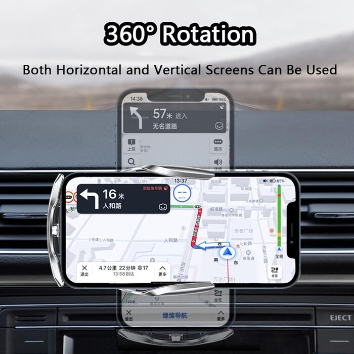 Автомобільний тримач мобільного телефону REDAEL для Citroen C5 шт. 2021-2022, автомобільний тримач мобільного телефону, що обертає