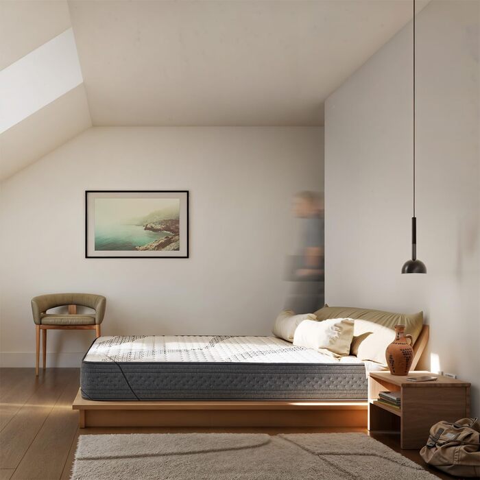 Матрац KUO Dream - DreamFlex Віскоеластичний Ергономічний та повітропроникний Літній/Зимовий бік Висота 23 см Поперекова підтримка, 90 x 200 см