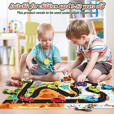 Адвент-календар Goffii Pull Back Car Toy, 16 інерційних машинок