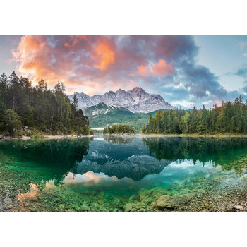 Пазл на 1000 елементів для дорослих і дітей від 14 років, пазл із пейзажем і природою, 12000358 - Zugspitze at Eibsee -