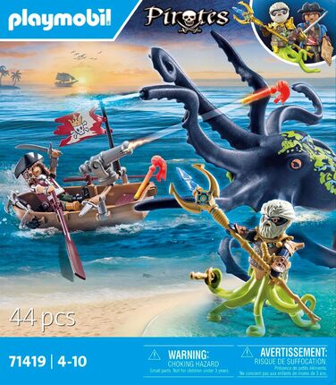 Пірати Битва з гігантським восьминогом Іграшка для дітей від 4 років 71419 Битва з гігантським восьминогом