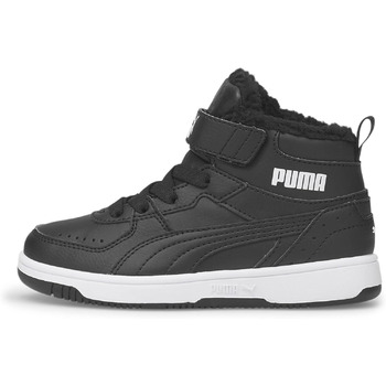 Дитячі кросівки PUMA Rebound Joy FUR Jr Unisex (приталені) 375477 Чорний 28 EU Puma Чорний Puma Білий
