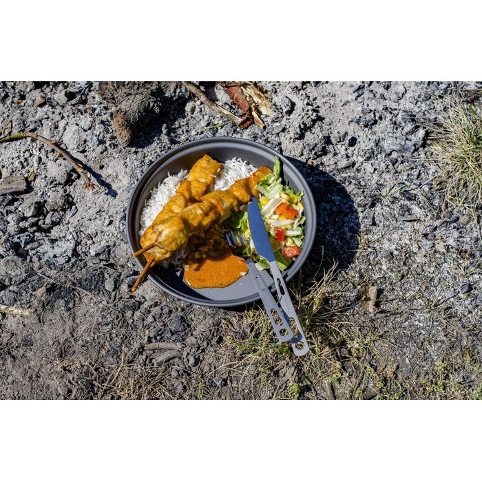 Столові прибори Relags Nordisk Titanium - набір з 2 предметів, сріблясті, один розмір, 150905