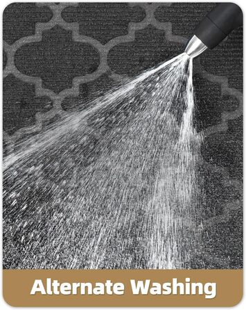 Килимок для вулиці Color G, міцний 60 x 90 см, нековзний, миється, водонепроникний, брудозахисний килимок для вхідних дверей, входу, балкону (сірий) сірий 60 x 90 см (прямокутний)