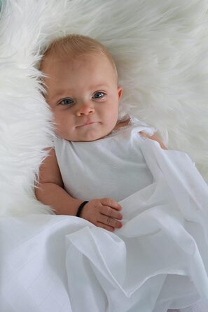 Муслінові пелюшки для відрижки дитячий подарунок для новонароджених - 80x80 см, подвійні ткані пелюшки з посиленою облямівкою I му