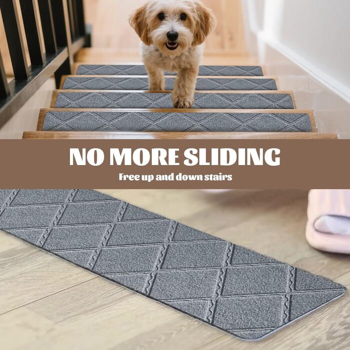 Килимки для сходів, протиковзкі, 15 шт. , килимки для сходів всередині приміщень, нековзкі, самоклеючі килимки для сходів 55x19 см, для дерев&39яних та мармурових сходів, протиковзкий килимок для дітей, людей похилого віку та домашніх тварин (B)