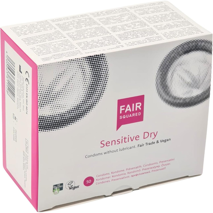 Презервативи FAIR SQUARED Sensitive Dry, 53 мм, 50 шт