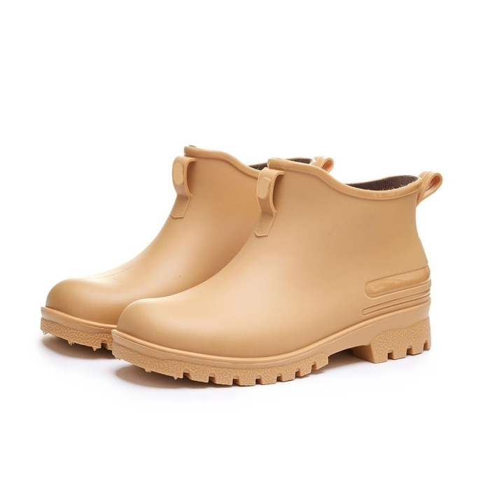 Чоловічі гумові чоботи, водонепроникне взуття для активного відпочинку, зносостійке пластикове взуття, бавовняні теплі короткі гумові чоботи, колір 1, розмір ЄС 41