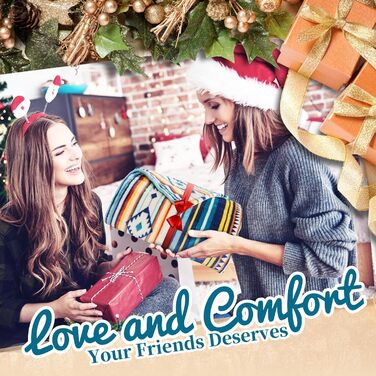 М&39яка ковдра Qucover 150x200, плед у стилі бохо з різнокольоровими смужками, м&39який, теплий вовняний плед, пухнастий плед для дивана для подорожей, кемпінгу та використання на свіжому повітрі. Висока щільність тканини 260 г/м, 150x200 см