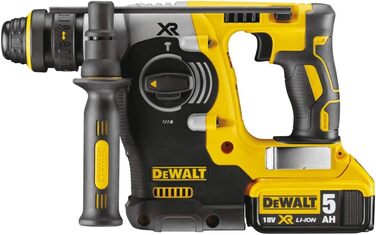 Акумуляторний комбінований перфоратор Dewalt 18 В SDS-plus DCH274P2T (24 мм) (обмежувач обертання та удару, безщітковий двигун, шв