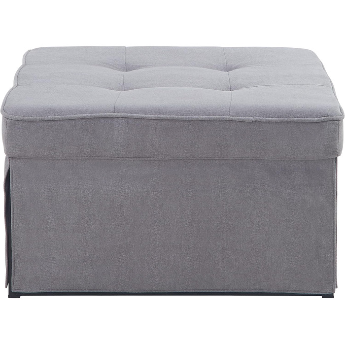 Крісло, шезлонг, табурет Atlantic Home Collection Finn, поліестер, сірий, ШхГхВ 80 см x 72 см x 43 см Сірий 80 см