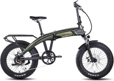 Складний велосипед F6 Safari 20-дюймовий Fatbike StVZO Позашляховий двигун Bafang 85N.M Внутрішня прокладка кабелю Якісне анодування Електричні велосипеди Ebike Складний педальний велосипед e-Fatbike