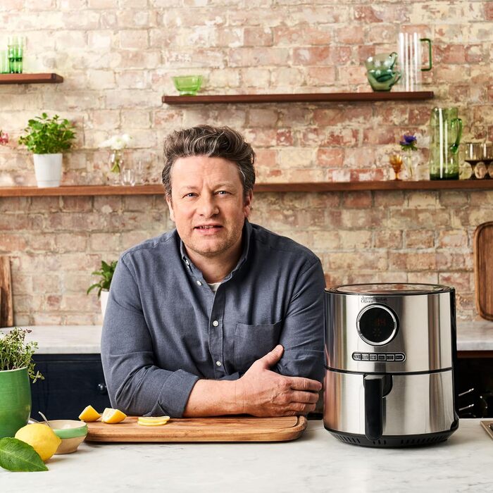 Фритюрниця Jamie Oliver від Tefal, ємність 4,2 л, 8 автоматичних програм, цифровий сенсорний дисплей, EY11JD10
