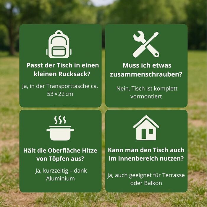 Маленький розкладний кемпінговий столик BigDean, надлегкий, маленький розкладний столик - маленький кемпінговий столик, маленький розкладний кемпінговий столик