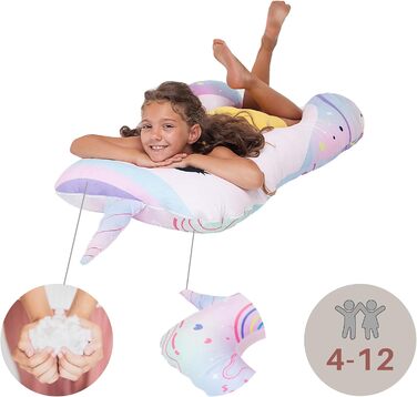 Комфортна подушка для здоров'я дітей подушка для сну антистрес подушка для дітей з СДУГ (єдиноріг)