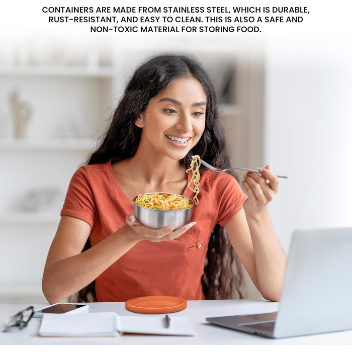 Набір контейнерів для обіду Milton Executive, 3 предмети, 260 мл, Помаранчевий