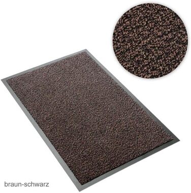 Килимок для бруду Kettelservice-Metzker Килимок для очищення Різні кольори та розміри Терра Коричнево-чорний строкатий 120 x 180 см 120 x 180 см Коричнево-чорний