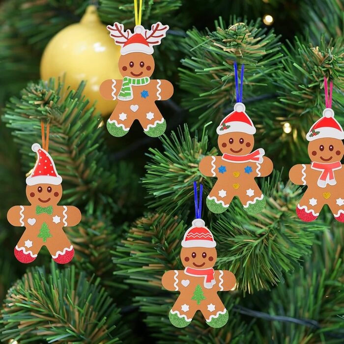 Набір для творчості LAMEK, 24 шт., пряниковий чоловічок із пінорезини