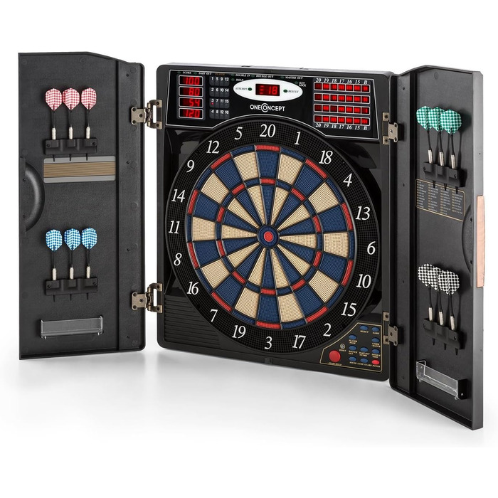 Електронний дартс-машина, мішень для дартсу, електронний дартс, дартс-машина з ігровим комп&39ютером, 38 різних ігор, 211 варіацій гри, до 16 гравців, віртуальний суперник, імітація дерева