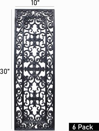 Набір килимків для сходів Irongate Welcome із 6 шт. , 10x30 дюймів, чорний, 6 шт., килимок для сходів 10x30 дюймів