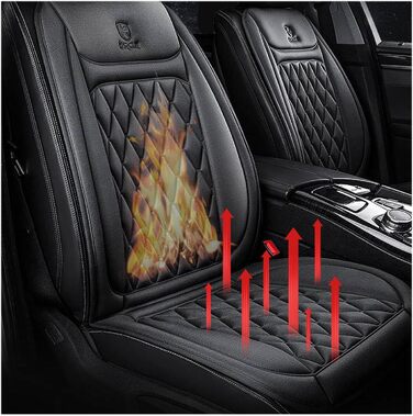 Підігрів сидінь автомобіля Прикурювач, Підігрів сидінь з підігрівом 12 В для автомобіля Univrsllr Comfort Підігрів сидінь для автомобіля Gschnk, Min Hrrn,- (A, 1Pack)