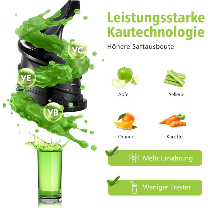 Соковижималка з функцією реверсу та двома розмірами фільтрів. Переможець тестів соковижималок для овочів та фруктів, багатофункціо