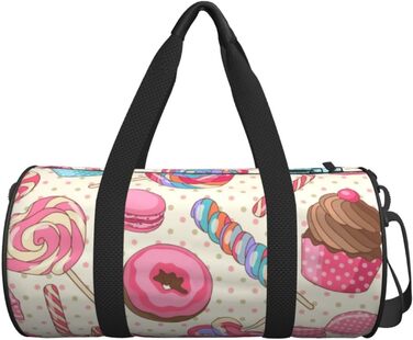 Дорожня сумка Солодка випічка (Roter Panda), кругла, великої місткості, легка та міцна, ідеальний подарунок для подорожей, відпустки, ділових поїздок та іншого, універсальний розмір.