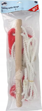 Маленькі гойдалки для ніг з гімнастичними кільцями 2 в 1, дитячі гойдалки з дерева, з металевими кільцями для підвішування, від 3