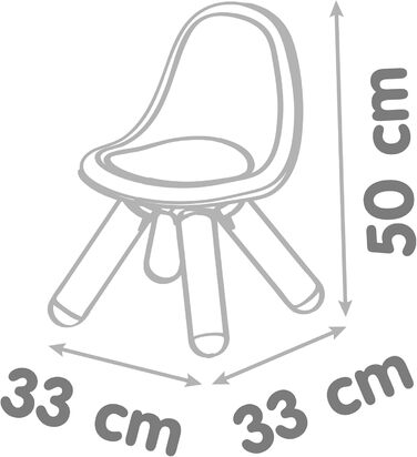 Дитячий стілець Softgrey - Дизайнерський дитячий стілець для дітей від 18 місяців, для внутрішнього та зовнішнього використання, п