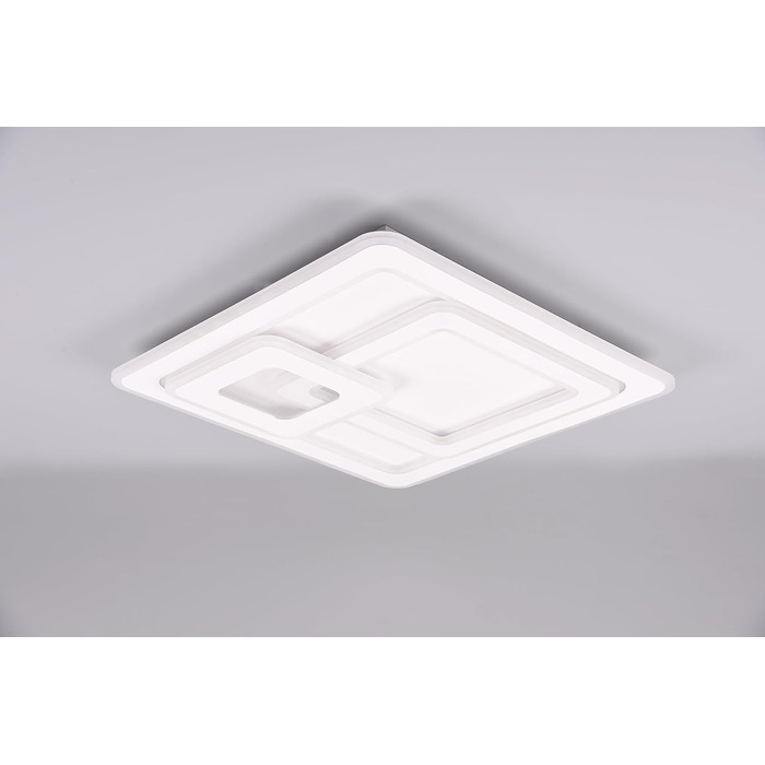 Стеля LED-світильник Trio Leuchten Mita 629219331, матовий білий метал, акрил, 76 Вт, з пультом, димером та зміною кольорів, 551см